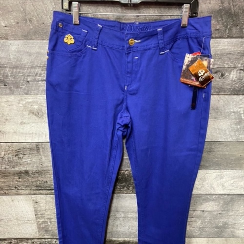 DEREON Blue Bird Wash Sailor Moon Skinny Jeans Size:12 NWT